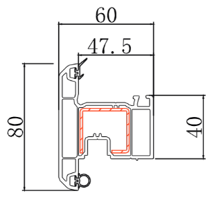 60 Outward Window Sash