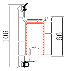 60 Outward Door Sash