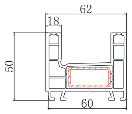 60mm 2 Track Frame