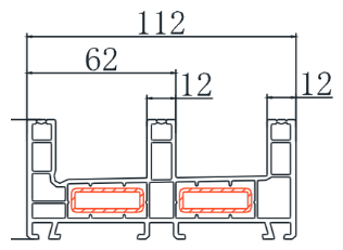 112mm 3 Track Frame
